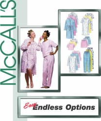 2476 ROBE, NIGHTGOWN, PJ TOP,BOTTOMS PATTERN S-L, XL-XXL